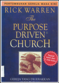 Sampul buku The Purpose Driven Church (Gereja yang Digerakkan oleh Tujuan)