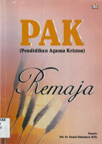 Sampul buku PAK: Pendidikan Agama Kristen Remaja