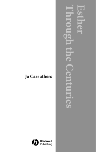 Sampul buku Esther: Through The Cunturies