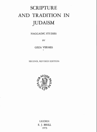 Sampul buku Scripture And Tradition In Judaism