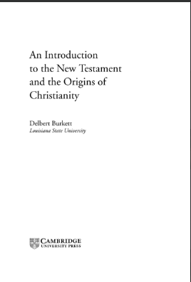 Sampul buku An Introduction to the New Testament and the Origins of Christianity