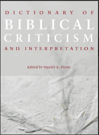 Sampul buku Dictionary of Biblical Criticism and Interpretation